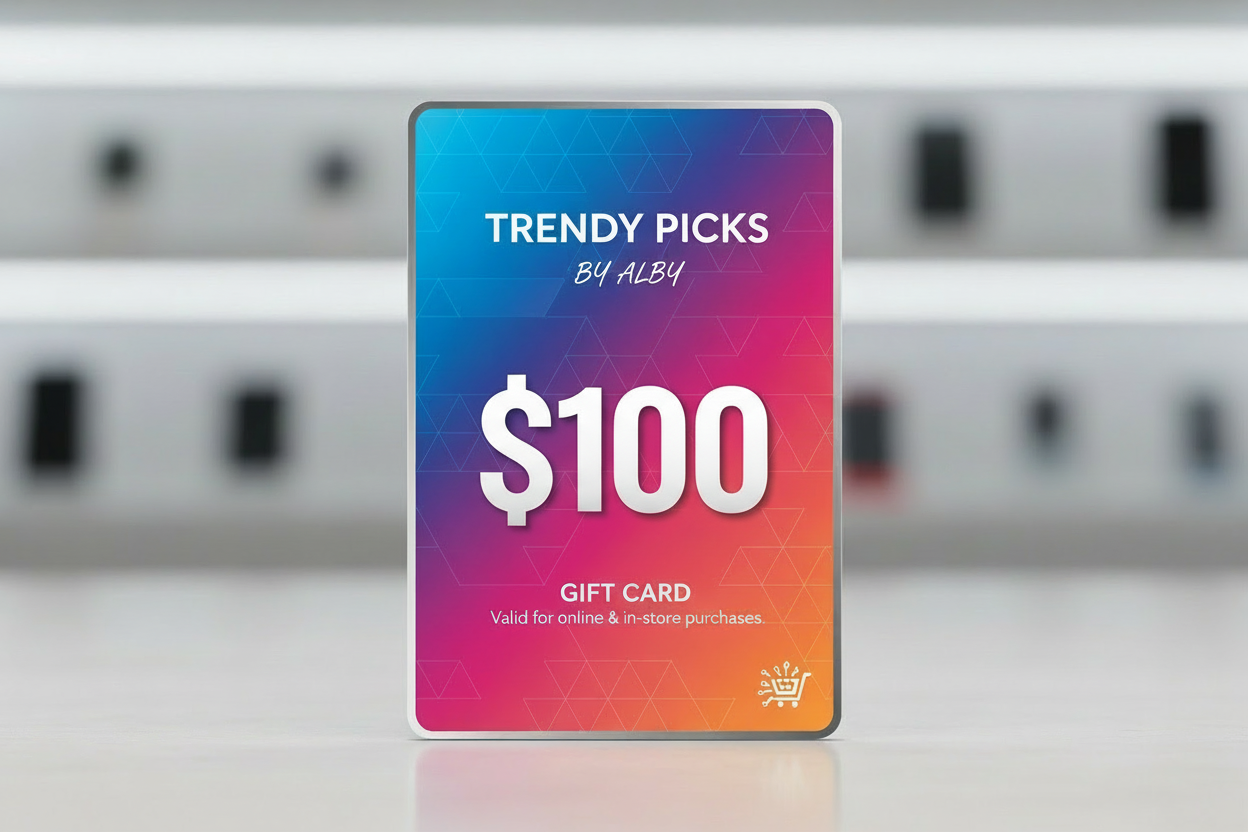 Upright Gift Card with Amount